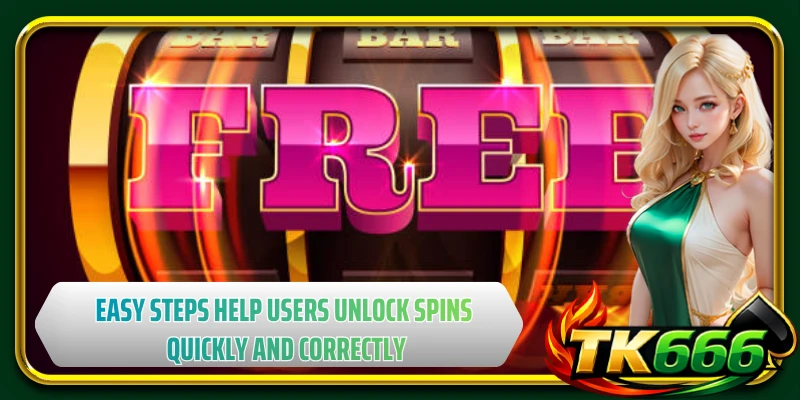 Easy steps help users unlock spins quickly and correctly