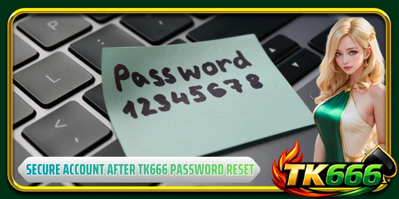 How to secure your account after TK666 password reset