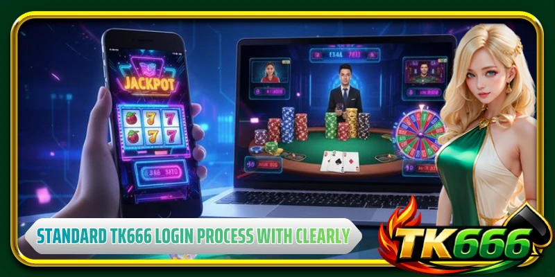 Standard TK666 login process with clear and secure steps