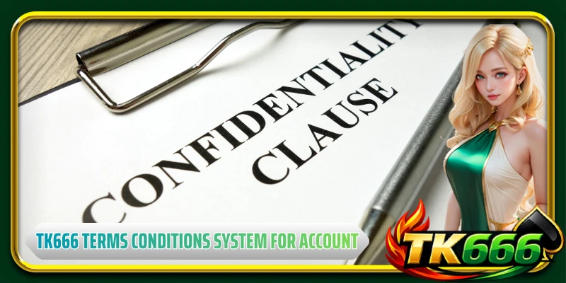 TK666 terms conditions system for account access rules